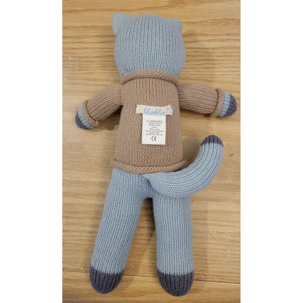 Blabla Kids Sardine the Cat Knit Plush Doll 13.5